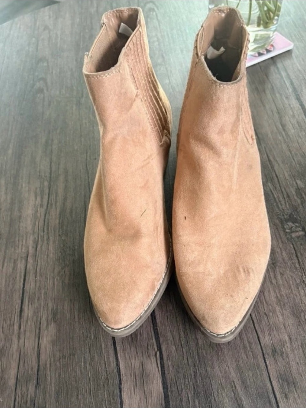 Target Tan Suede Chelsea Ankle Boots